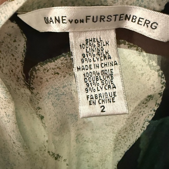 Diane Von Furstenberg DVF Silk Floral Sheer Dress - Picture 2 of 5